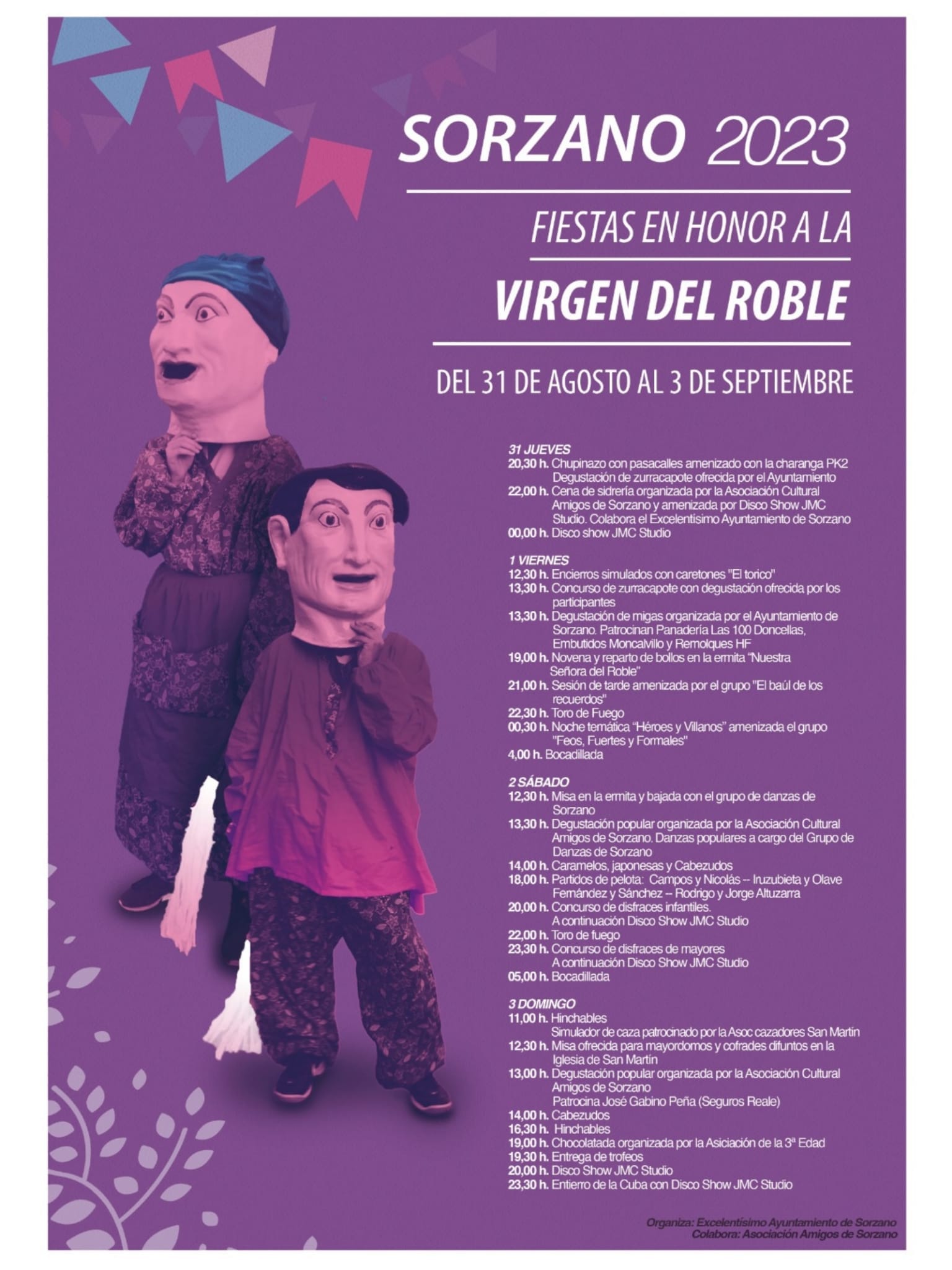 Fiestas patronales en honor a la Virgen del Roble 2023 Sorzano